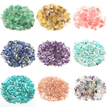 天然混合石英晶體碎石岩石礫石標本魚缸水族箱裝飾天然拋光石和礦石礦物 10 最佳銷售 水晶碎片 - №4