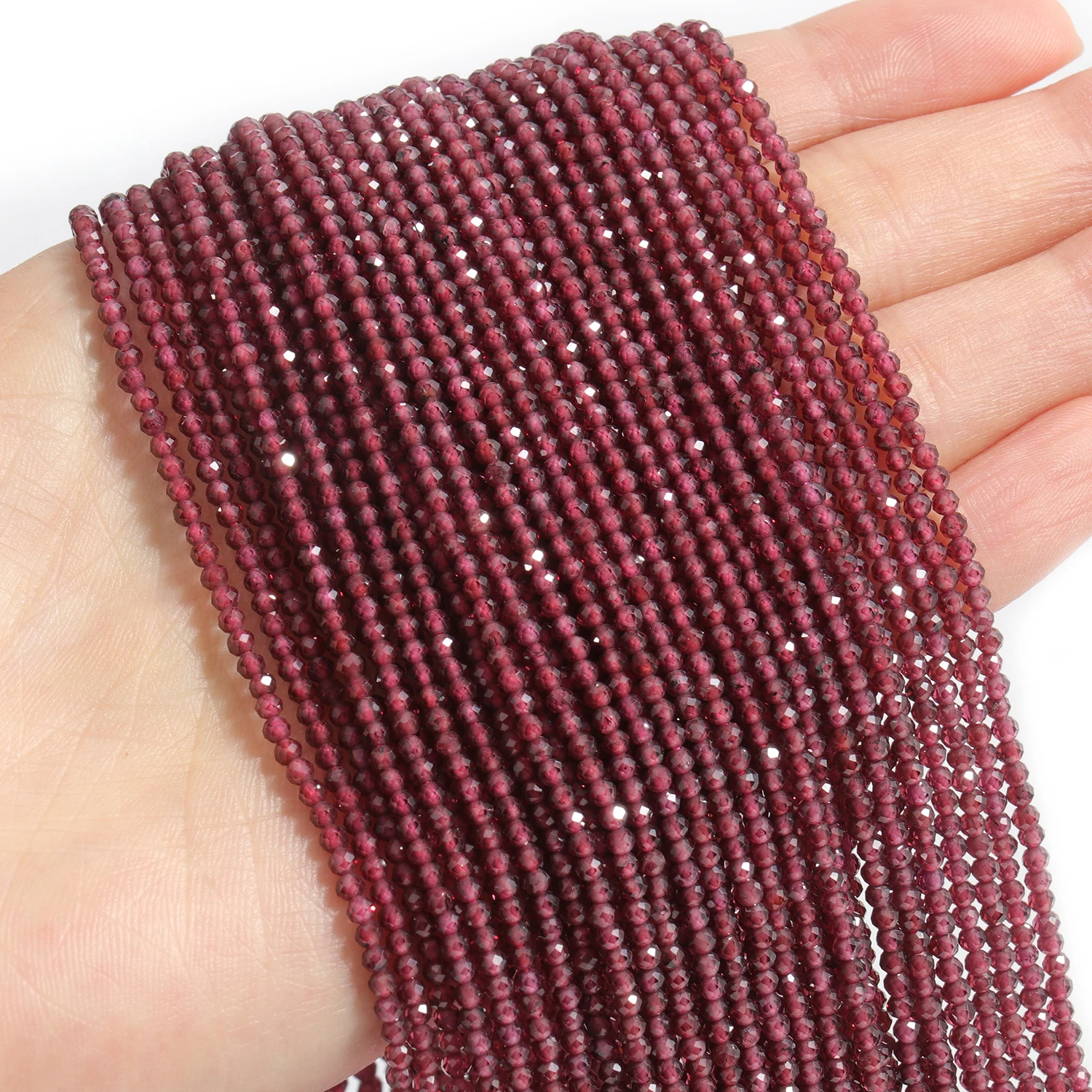 2 3 4mm 15" natürliche afrikanische Smaragdperle kleine facettierte Steine runde lose Steinperlen für DIY Armband Halskette Schmuckherstellung – Detail 19