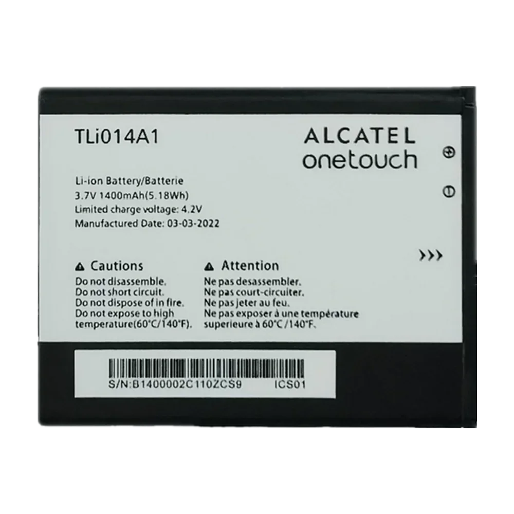 1400mAh Tli014A1 original battery for Alcatel M'Pop 5020 5020D OT-5020 OT5020D one touch Fire 4012 4012A 4012X 4007D OT-4007D