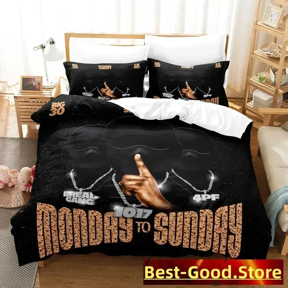 

Popular lil baby Anime parure Printed Bed Set Duvet Cover Pillowcase Bedding Set Linen Sheet Quilt Cover Full Queen King Size