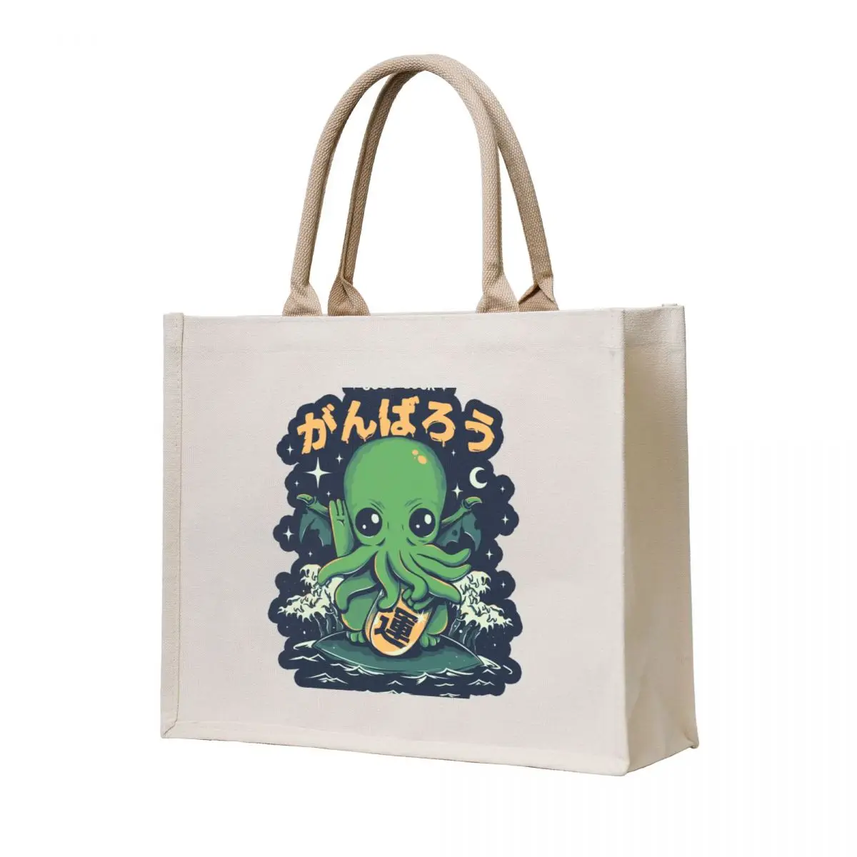 Good Luck Cthulhu Tote Bag university shopper bag shopping bag logo reusable grocery bags