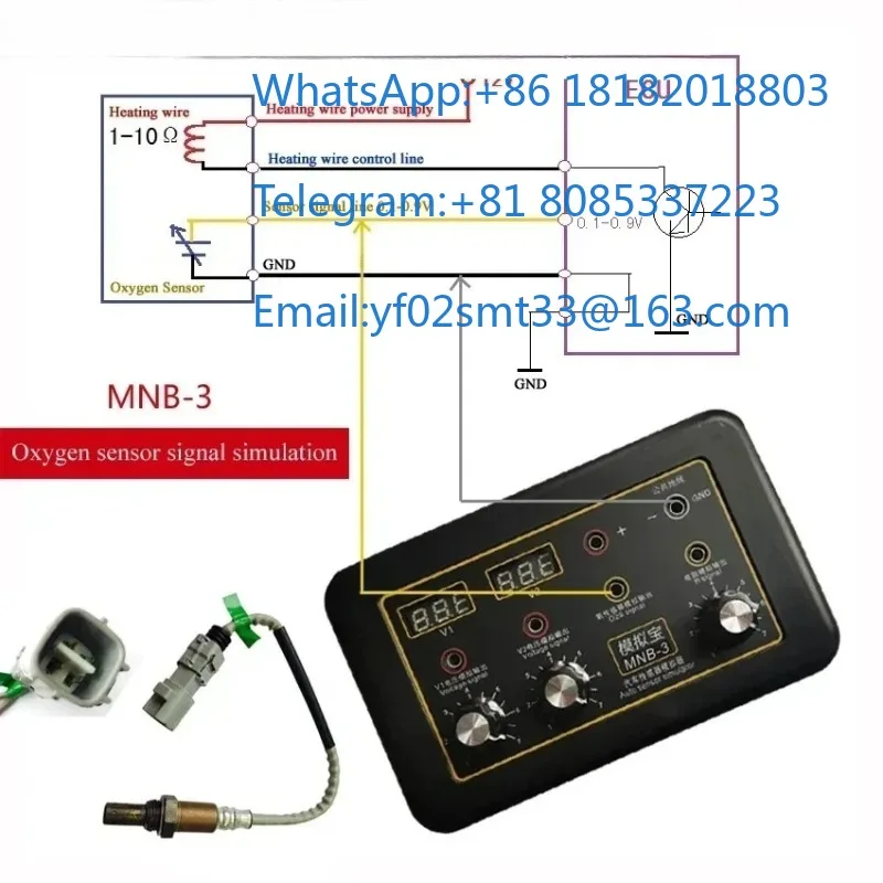 MNB-3 Auto Sensor Signal Simulator Voltmeter Vehicle Signal Generator Automobile Maintenance Test Tool