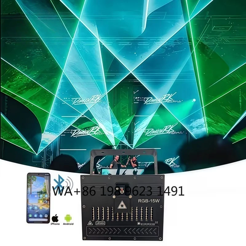 RGB Full Color Stage Light DMX512 Animation Projector for Wedding Party Club Concert Bar Event