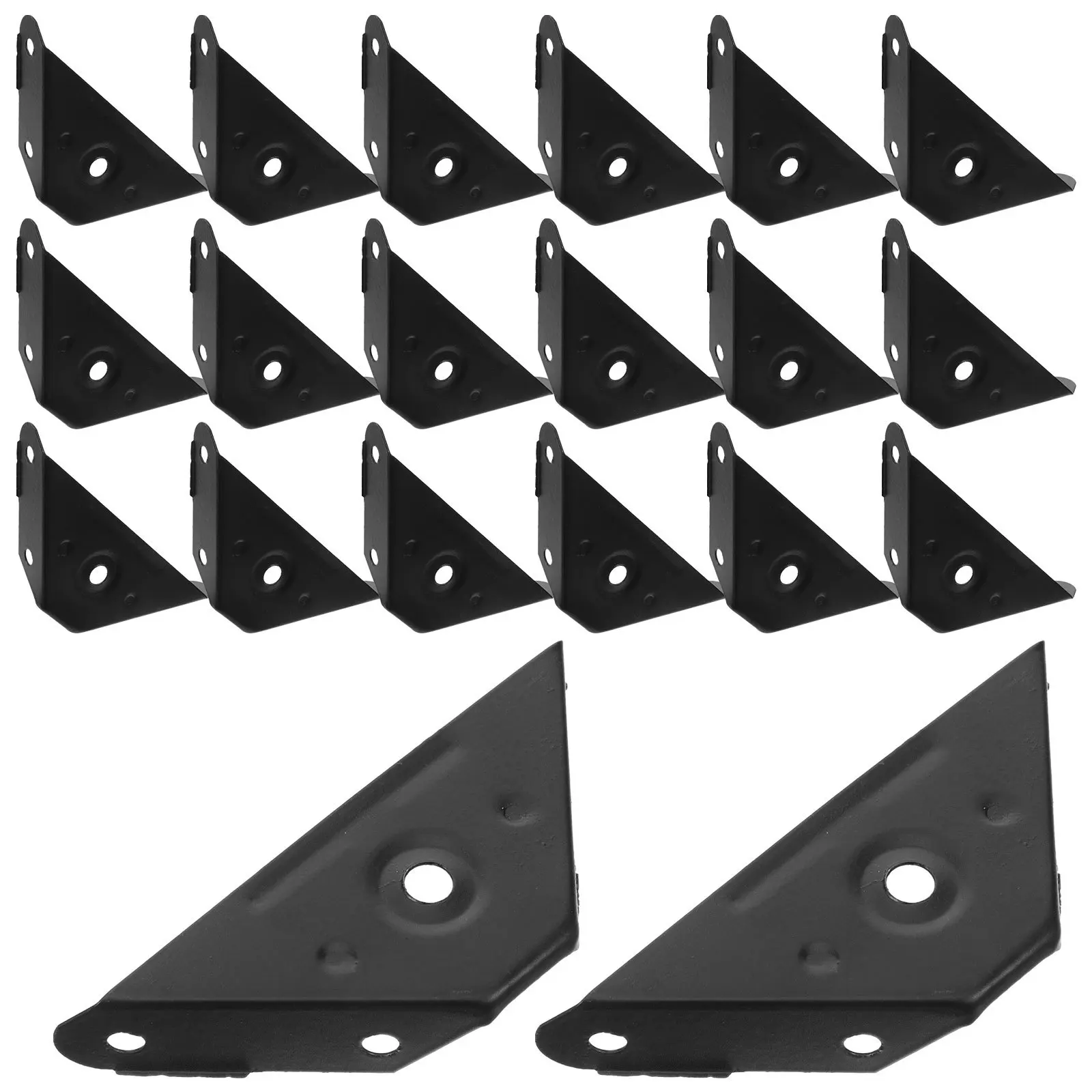 

20pcs Corner Brackets 90 Degree Angle Bracket For Wood Furniture Support Cabinet Triangle Connector Structural Reinforcement