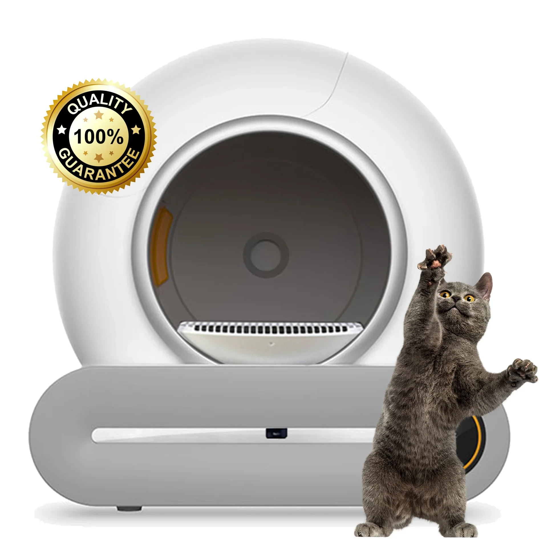 Popular Smart Automatic Cat Litter Box Self-Cleaning Cat Litter Customized Logo Low Noise