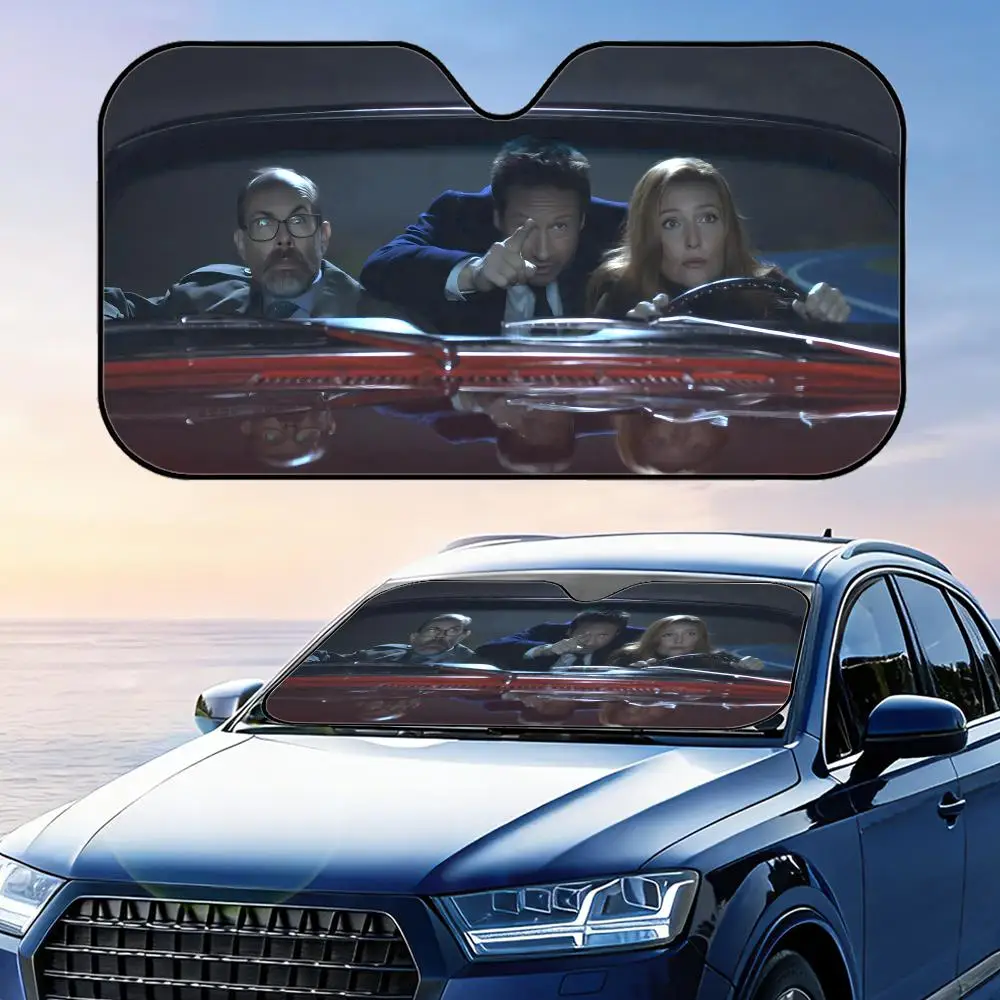 

X-X-Files TV Series Sun Visor Foldable Car Windshield Sun Shade UV Protection Reflective Heat Insulation Reusable Cover