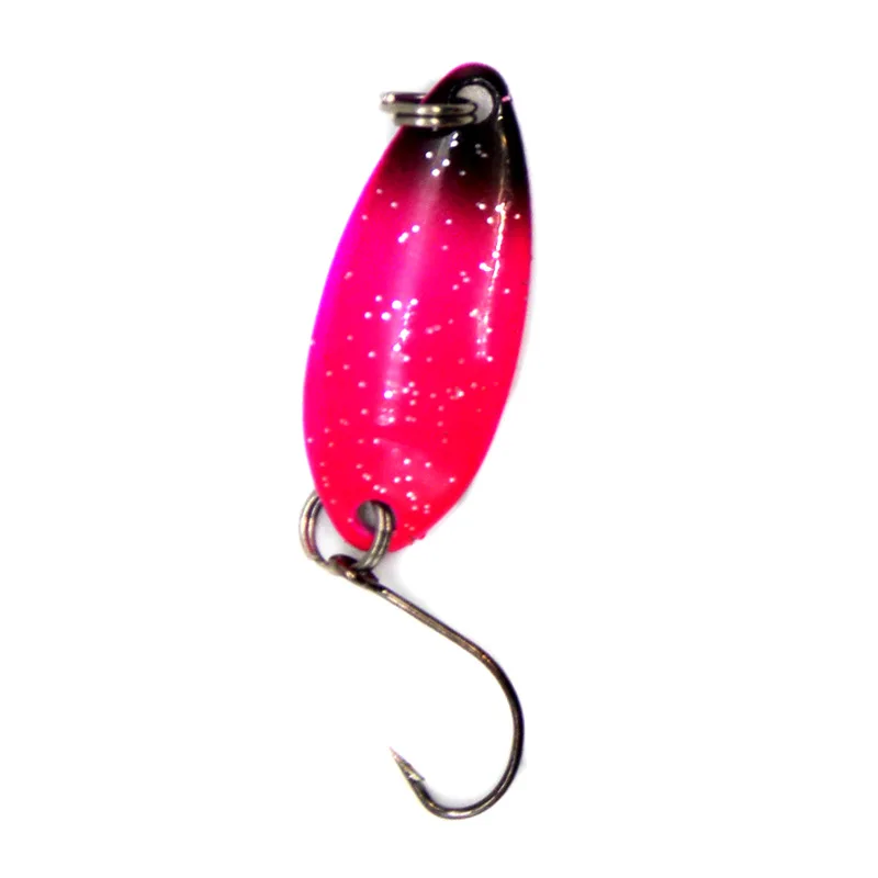 Fishing Lure Spoons 3g Colorful Single Hook Metal Jigs Sequins Artificial Lures Hard Bait Lot 12 Pieces SALE image 4