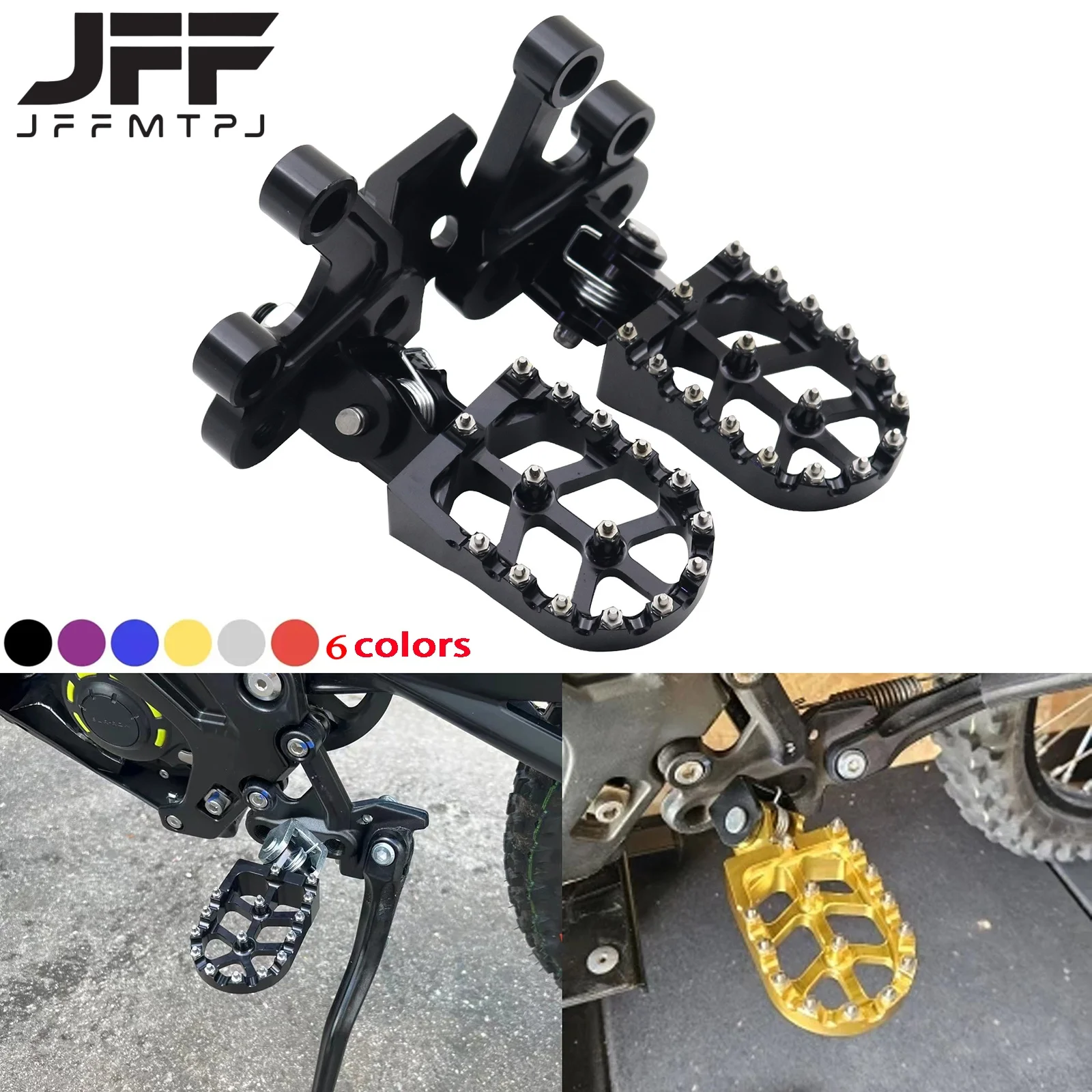 Electric Motorcycle CNC Aluminum Foot Pegs Rest Footpegs For Sur-Ron Surron Light Bee X /S  For Talaria Moto Acessorios