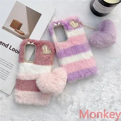 Lady Gift Case For Xiaomi Redmi Note 11 10 9 Pro 11S 10S 9S 11T 10T 9T 11E 10A 10C 9A 9C Furry Fluffy Warm Cover Fur Phone Case