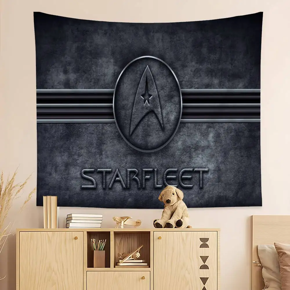 TV S-Star T-Trek Anime Printed Large Wall Tapestry Art Science Fiction Room Home Decor Decor Blanket