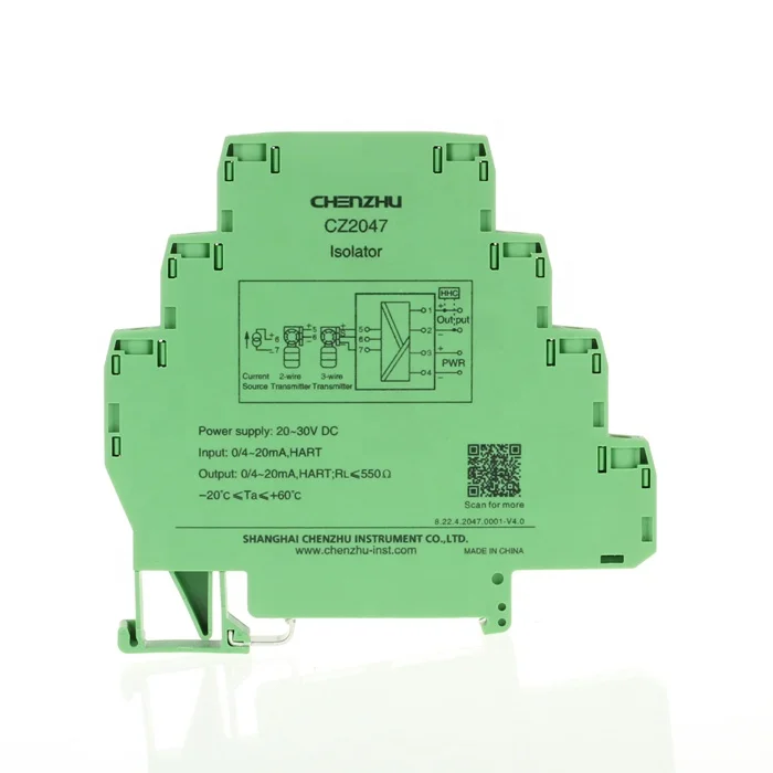 Penguat sinyal 4-20ma konverter transduser sinyal amplifier isolasi 1input 1output