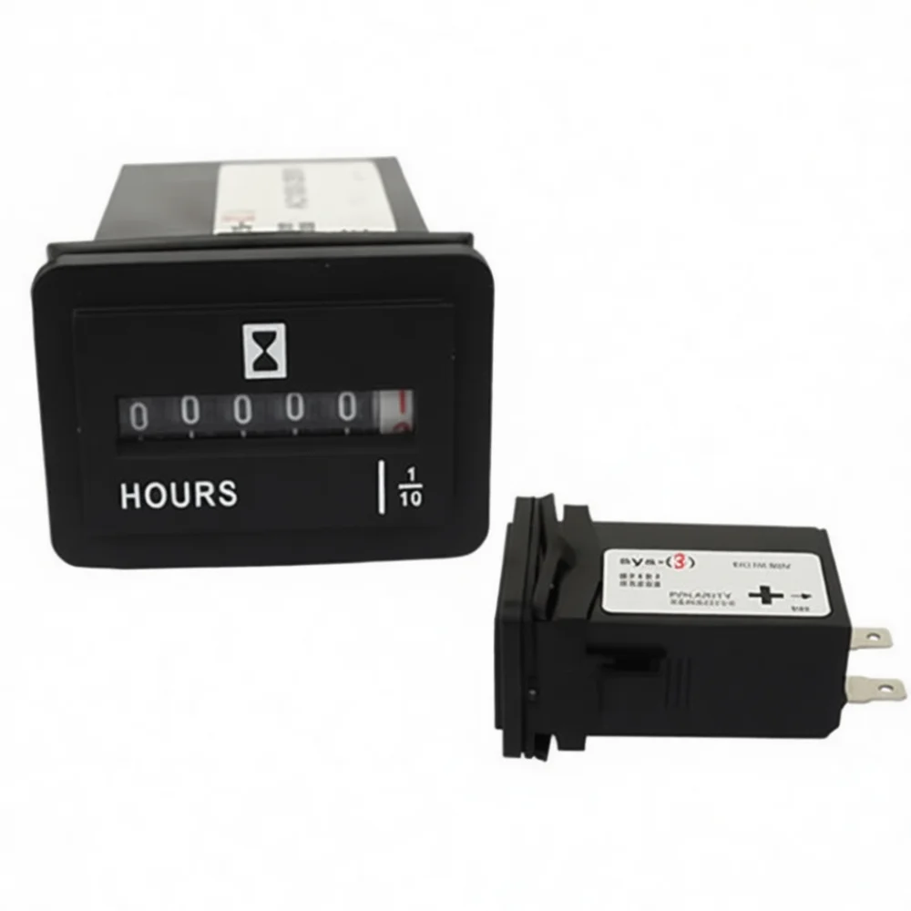 For SUMW Industrial Hour Meter Gauge Excavator Generator Crane Maintenance Time Tracking Control Instrument