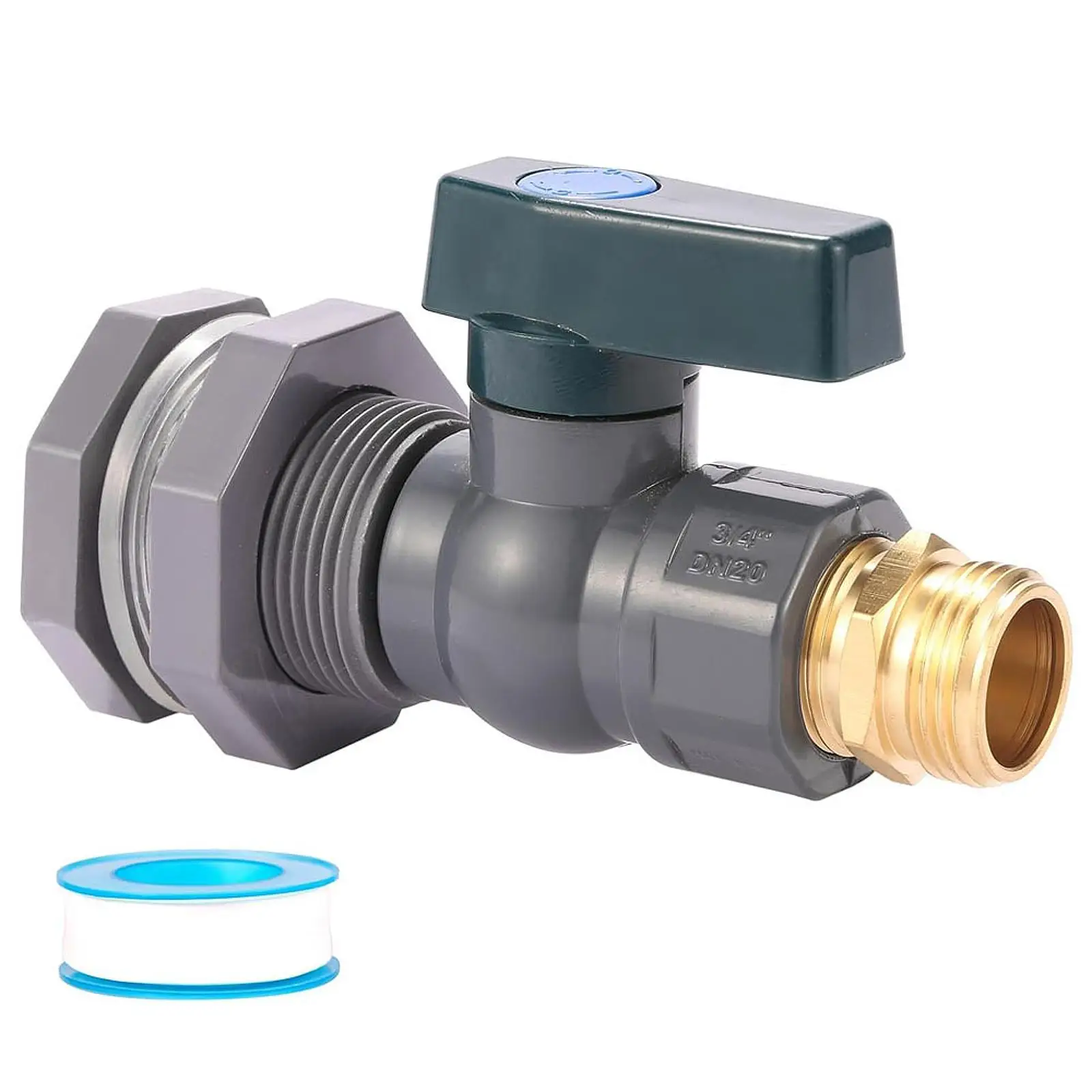 PVC Hose Faucet Adapter Kit Rain Barrel Spigot Water Transfer Garden Hose Connector for Aquarium Pool Irrigation