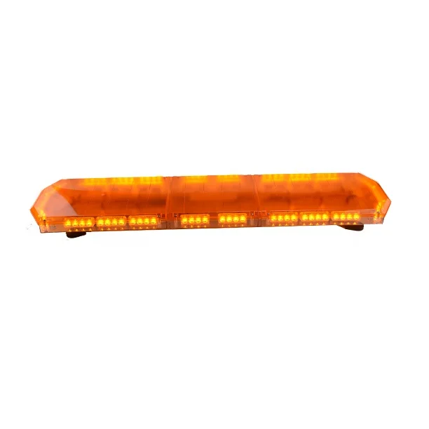 60 inch amber led emergency light bar Discount Low Profile Warning light bar with siren speaker