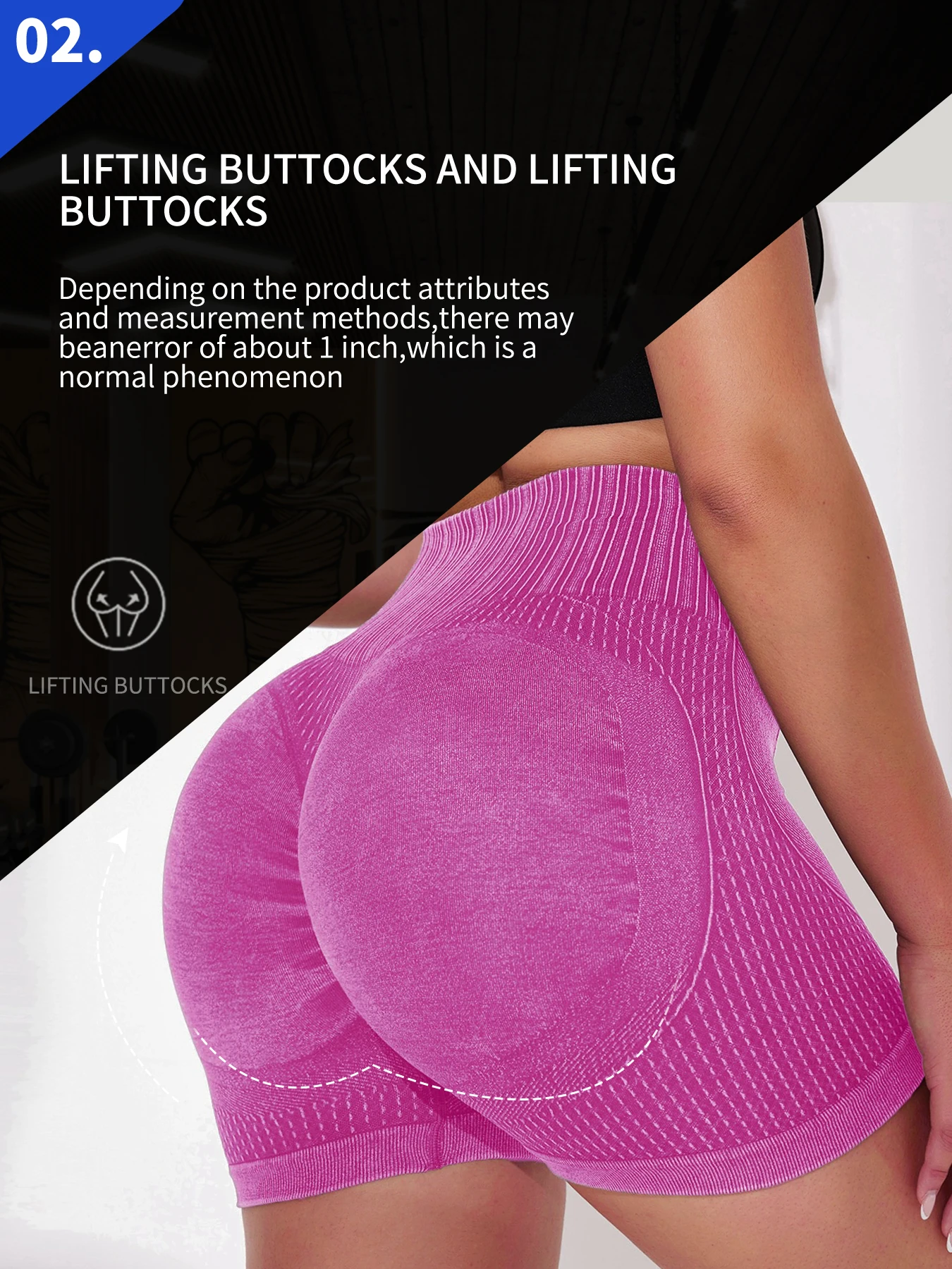 Tight, High Waisted, Sexy Peach Quick Drying, Breathable Yoga Pants, WOMEN'S Running, Sports, and Fitness Three Point Shorts
