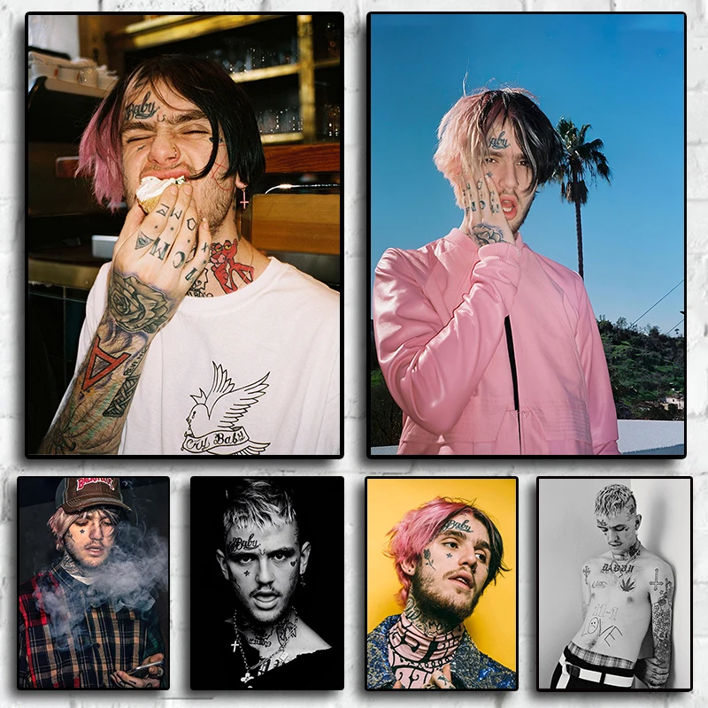 Wand kunst Musik Hip Hop Sterne gedruckt Bilder nordischen Stil Rapper Lil Peep Malerei Leinwand für Wohnzimmer Wohnkultur Poster