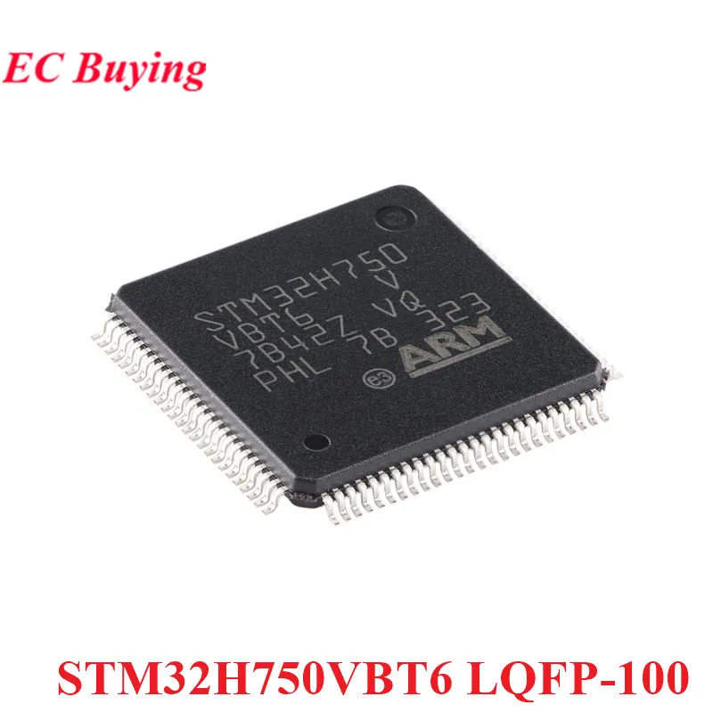 Imagem -02 - Controlador Original do Microplaqueta de Mcu ic Stm32h750 Stm32h750vbt6 Stm32 H750vb H750vbt6 Lqfp100 Braço Cortex-m7 32 Bits Novo