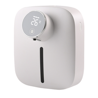 Charge Automatic Soap Dispenser Black Hand Pump Abs Rechargeable Wall-mounted Touchless