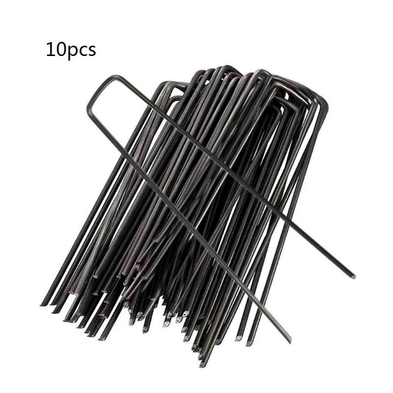 Landscape for Staples Gauge Stakes Galvanized Garden Staple U-Shaped Pins Landsc C5AD