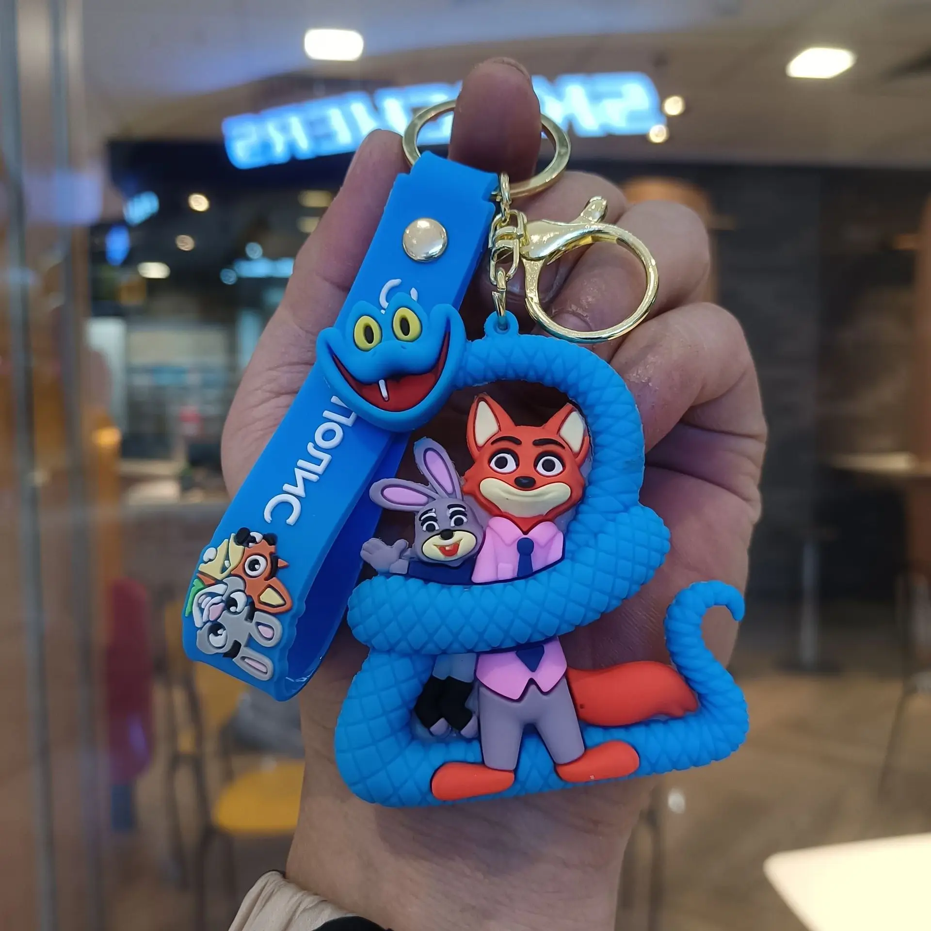 

Cute Zootopia Judy Bunny Nick Fox Keychain Cartoon Anime Bag Charm Pendant Gift for Kids Women Men Crossbody Purse Backpack