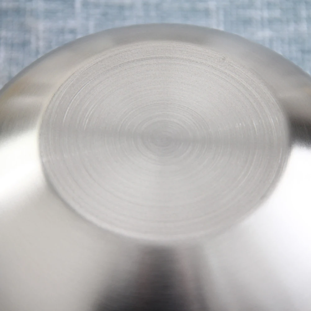 

Stainless Steel Mixing Bowl Set Rust Resistant Deepened Egg Beating Bowl With Measurement Marks 2.6L 20Cm Silver Vegetable