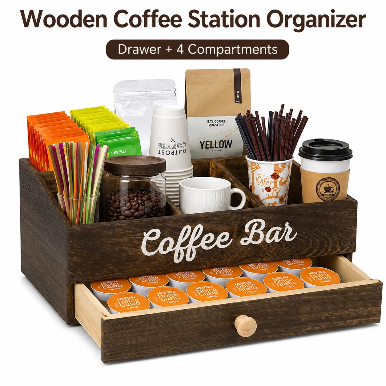 Organizer na kawę w stylu rust – Coffee Tea Bags recenzja i cena