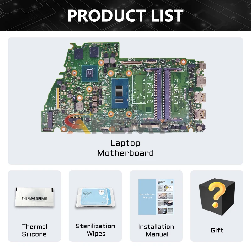 Ae 16841-1 Laptop Moederbord Voor Dell 7570 7573 I5-8250U I7-8550U 940mx 2G 0471tw 0Wwyyn 0xw62n Moederbord Volledig Getest