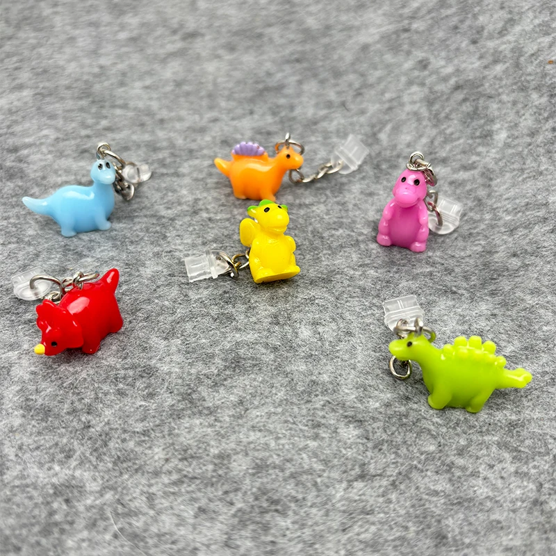 Schattige Praktische Mini Hars Dinosaurus Stofpluggen Voor Mobiele Telefoon, Tablets, Anti Stof Accessoires, Usb-C & Bliksem Poorten