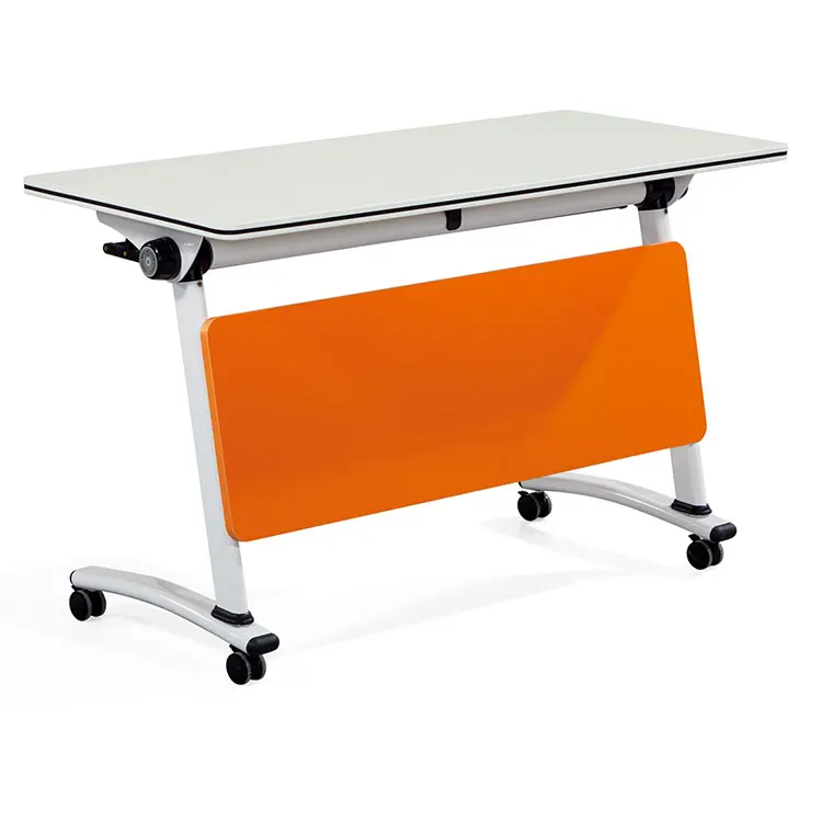 Office Meeting Folding Table Mobile Conference Training  Foldable Table And Chair Set For Hotel School Hospital Boardroom