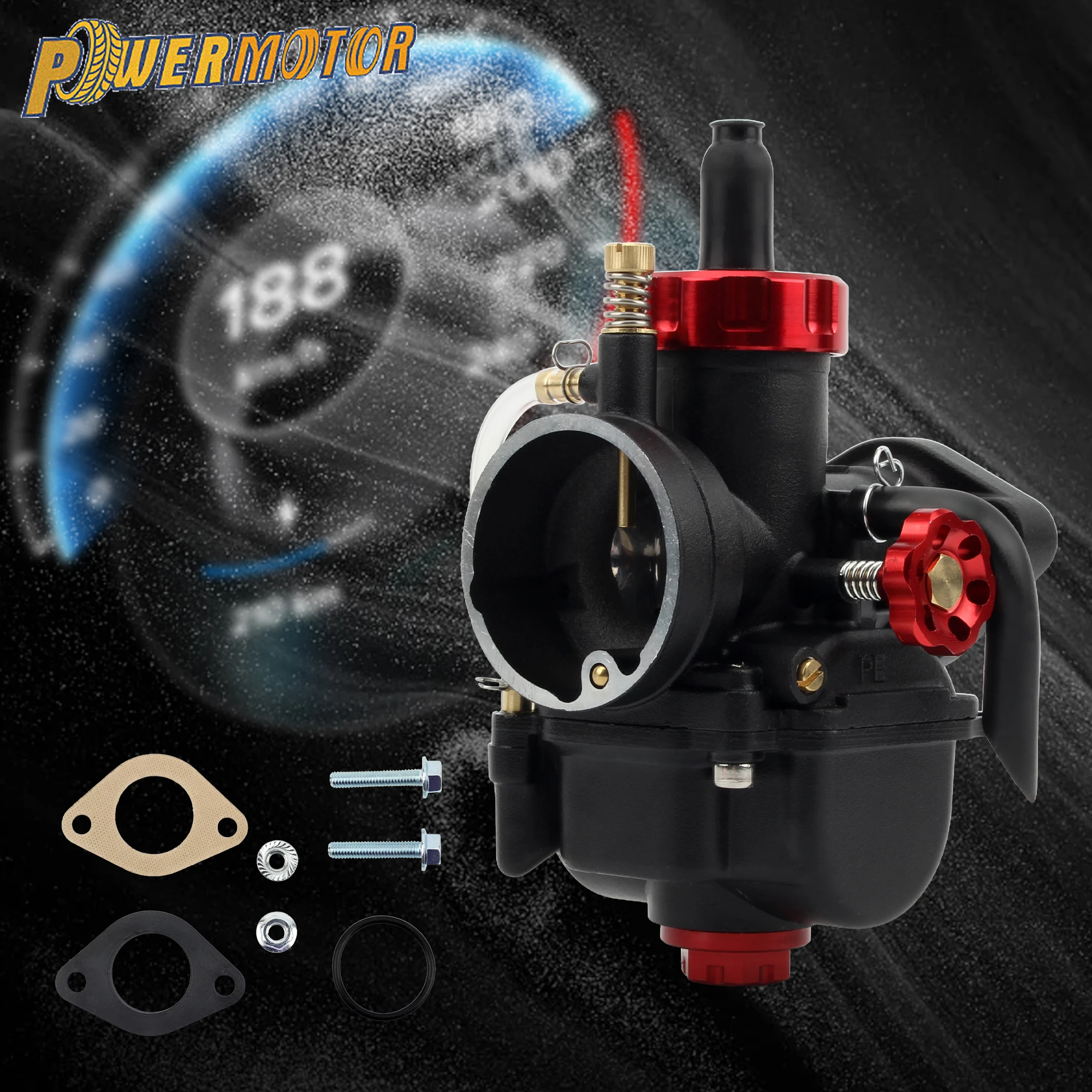 

Motorcycle PWK PE 17 19 22 24 26 28mm Carburetor Aluminum Alloy Accessories For Yamaha Honda 2T 4T GY6 Engine 100cc-250cc ATV