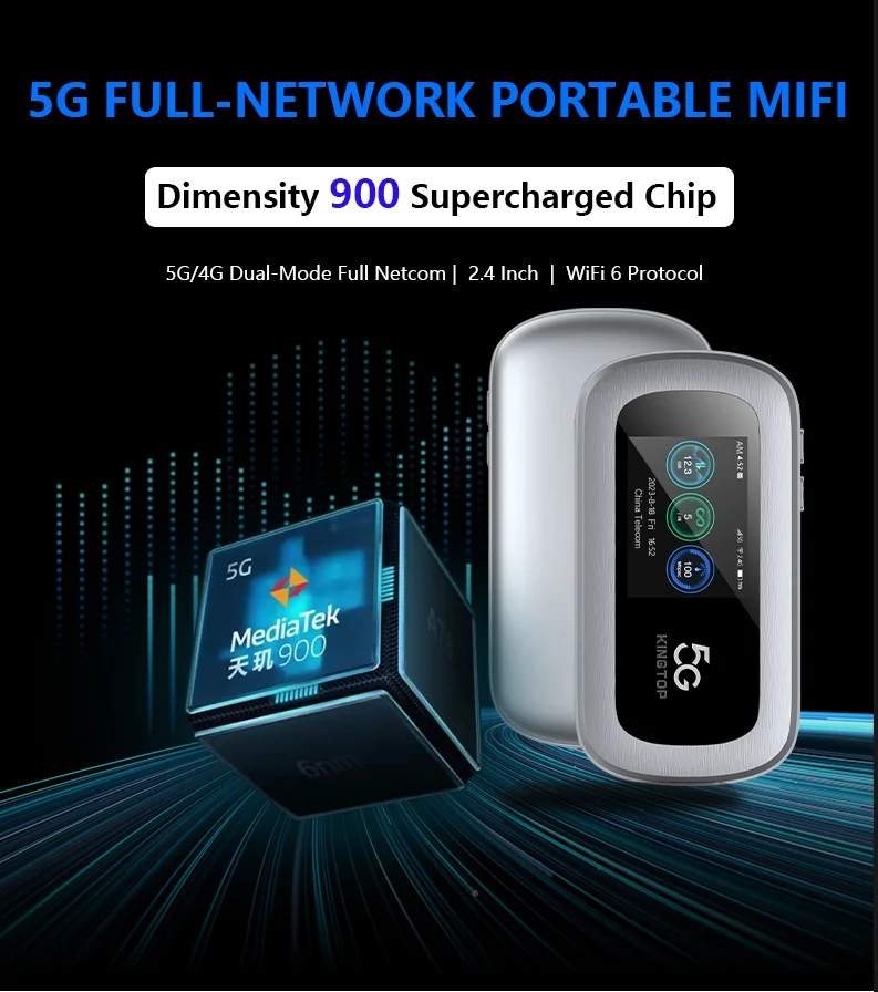 KINGTOP Outdoor Mobile Hotspot Pocket Mini 5G Modem Wifi Router With Sim Card Usb Car Router 5G Pocket 300M High Speed Network