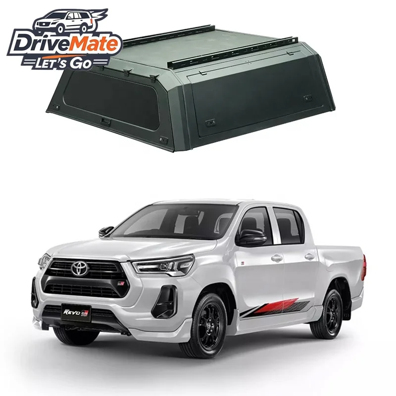 For 4x4 Accessories Body Kit Pickups Galvanized Steel Camper Truck Canopy Hardtop Offroad Pickup Cover for Toyota Hilux Revo 20+