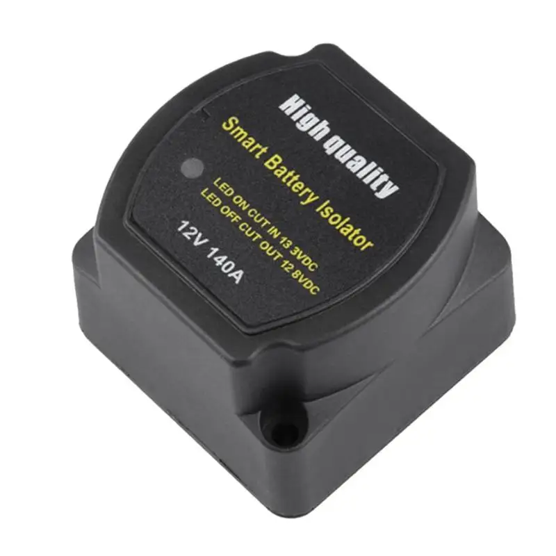 12V 140A Voltage Sensitive Split Charge Relay: 1Pcs Dual Battery Smart Isolator VSR Camper