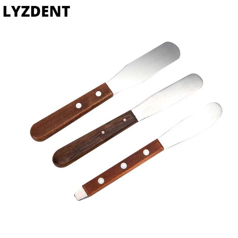 

LYZDENT Dental Alginate Mixing Plaster Spatula Knife Metal Dental laboratory Gypsum Spatula Impression Material Dentistry Tools