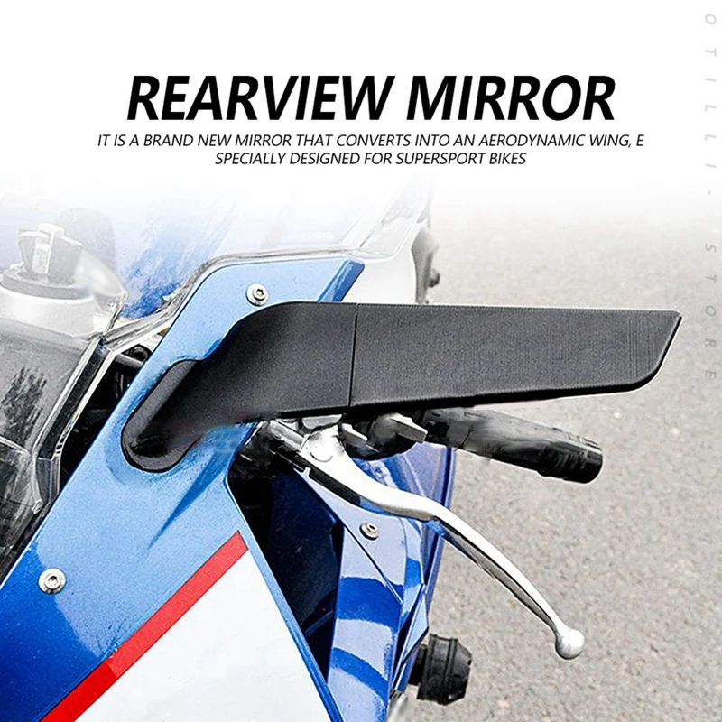 Motorcycle Wing Mirrors Adjustable Rotating Rearview Side Mirror For BMW S1000RR S1000 RR 2009-2018