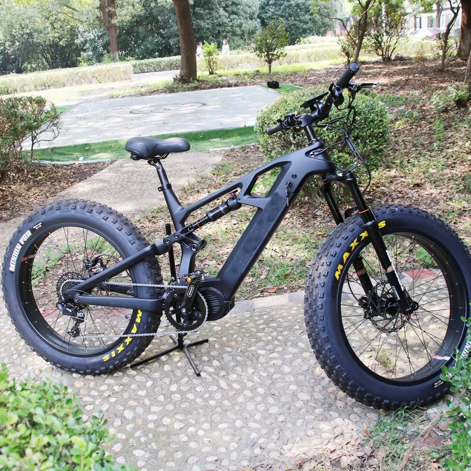 Electric Bicycle Full Suspension Electric Bike Bafang Ultra M620 1000W 48V Ebike With Fat Tire Snow Mountain Bike image 3