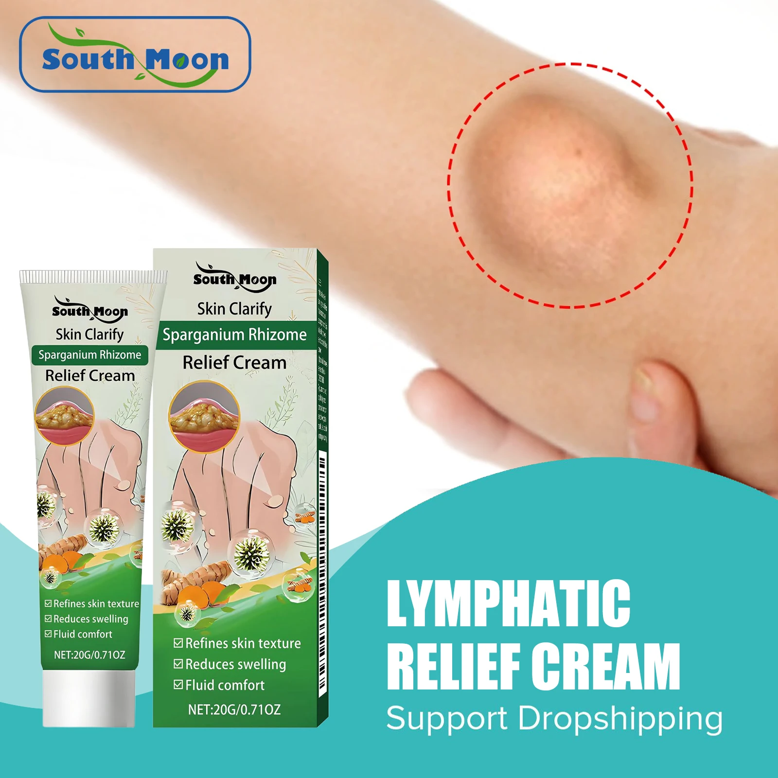 Lipoma Ointment Anti Tumor Fat Lump Cellulite Elimination Skin Swelling Relief Lymphatic Drainage Lump Nodule Removal Ointment