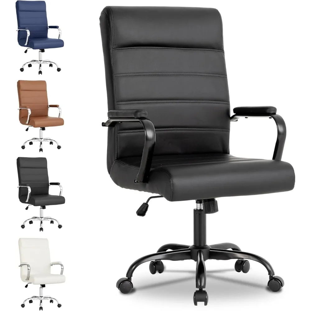 Office Desk Chair,Modern Leather Conference Room Chairs,High Back Ergonomic Home ofiice Chair,Adjustable Height Swivel Executive