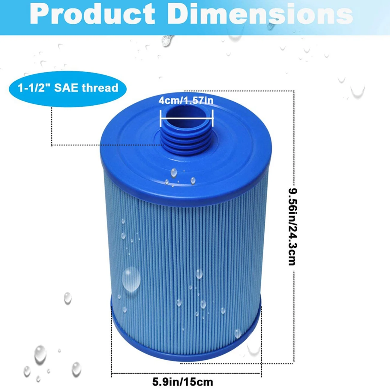 AA81-Pool Filter,Cartridge Filter For Unicel 6CH-940Ra Filbur FC-0359M PWW50P3 817-0050 25252 Waterway Front Access Skimmer