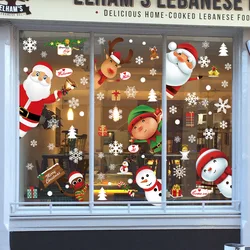 Christmas Window Clings Snowflakes Window Decals Static Window Stickers for Christmas Decorations Window Décor Ornaments Xmas Pa