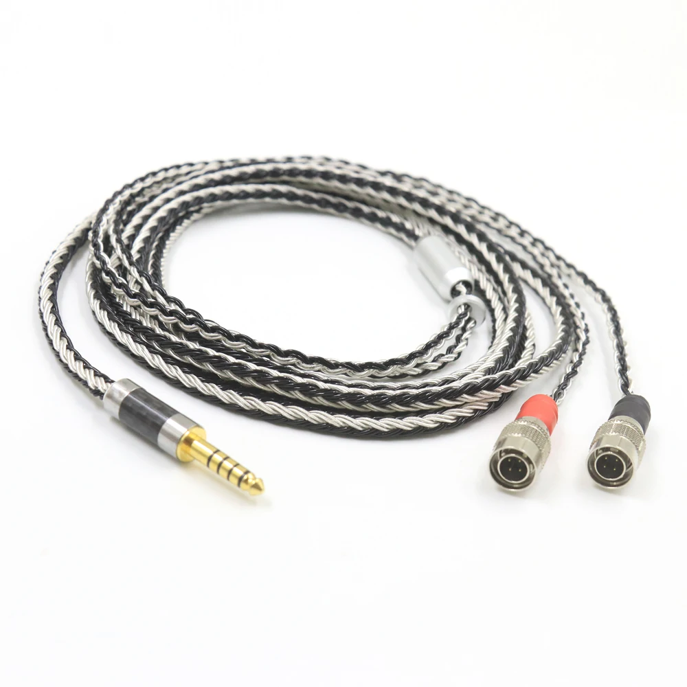 4Pin XLR 4.4 2.5 mm 3.5 6.35 jack 16 Cores to Headphone Cable For Dan Clark Audio Mr Speakers Ether Alpha Dog Prime Earphone