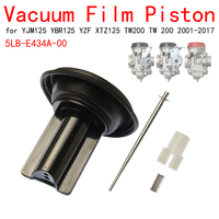 Carburetor Repair Kit 5LB-E434A-00 for YJM125 YBR125 YZF XTZ125 TW200 TW 200 2001-2017 plunger slider piston membrane CARB
