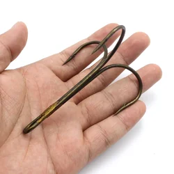 20pcs 12/0 14/0 model three anchors treble hook triple hook without feather naked barbed hook pike fishing tackle Free shipping