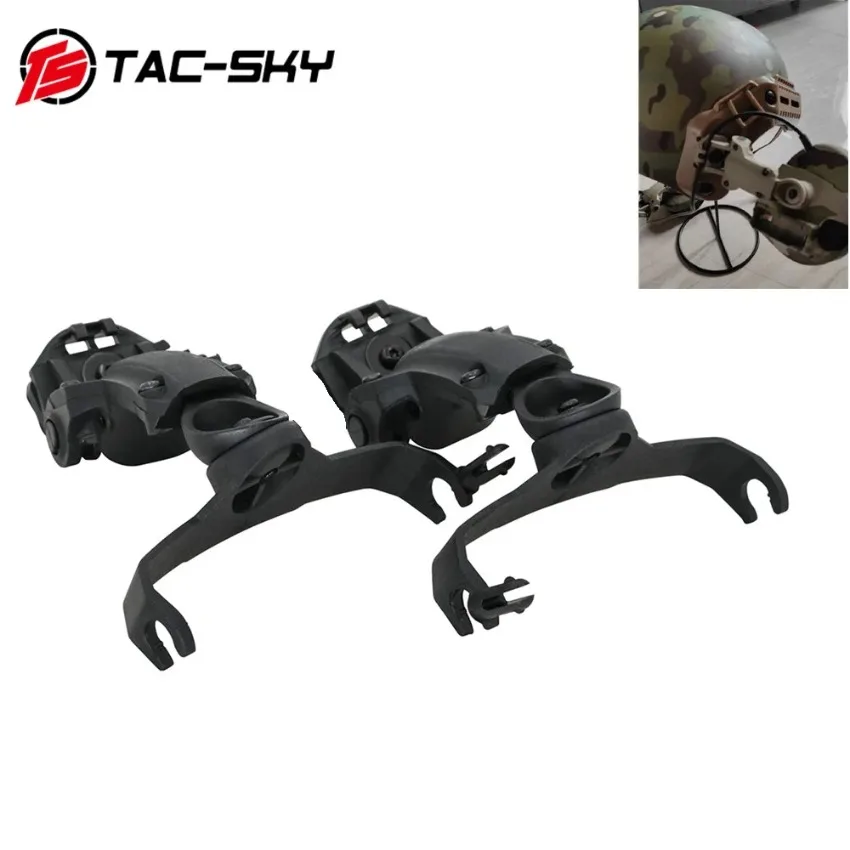 TS TAC-SKY For PELTO COMTAC II C3 ComTac XPI Airsoft Headset MLOK Rail Adapter Tactical Helmet Accessories