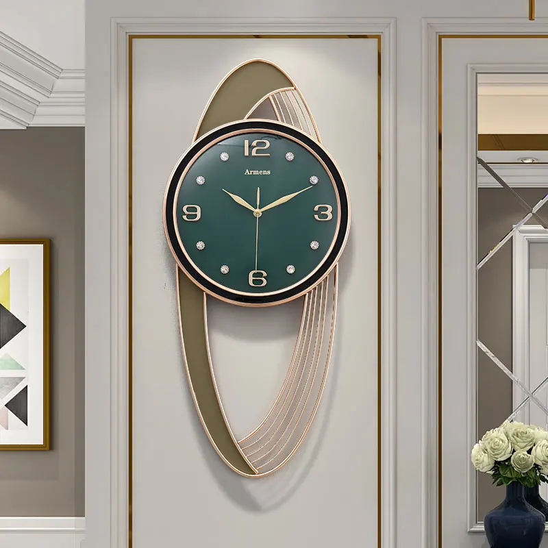 

European Home Creative Wall Clock Living Room Entrance Wall Decoration Digital Clock Vintage Design Wall Clock Mural Watch
