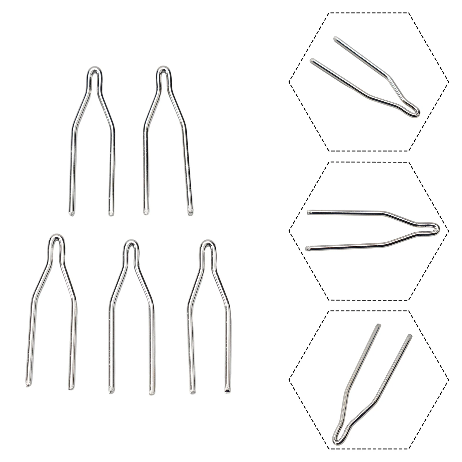 납땜 다리미 팁 전기 용접 도구, V 타입 고온 저항 용접 팁, 납땜 도구, 1 개, 5 개