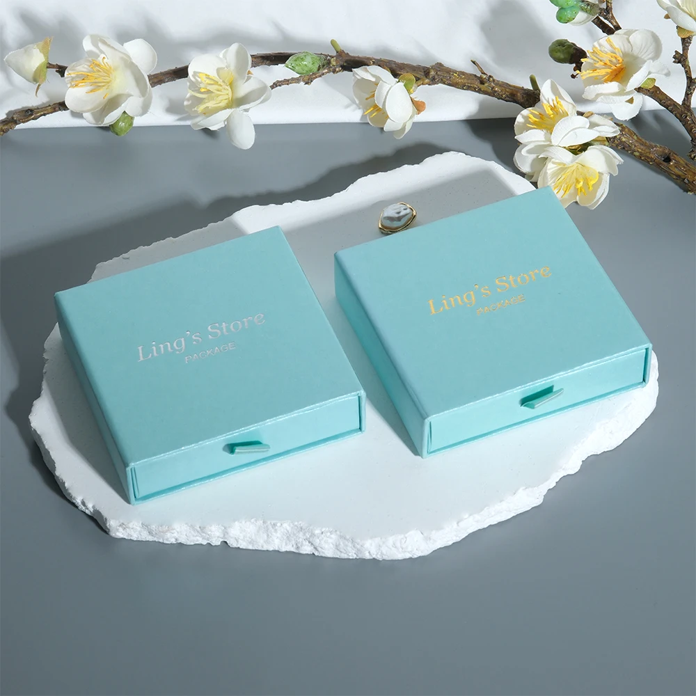 

50 шт., коробка для бумажного ящика для ювелирных изделий, свадебные сувениры, подарок, упаковка для масла, картонный чехол толщиной 2,5 см, может персонализированный принт логотипа