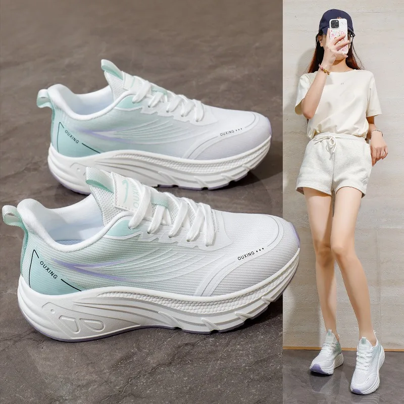 

2025 New Casual Breathable Running Shoes Summer Anti-slip Women Hiking Sneakers Professional Elasticity Cushioned TennisTrainers