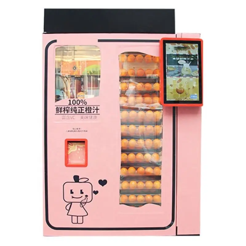 Automatic Orange apple  Juice Making Equipment Vending Machine Fresh Fruit Juice Making Self Service Vending Machine Customized