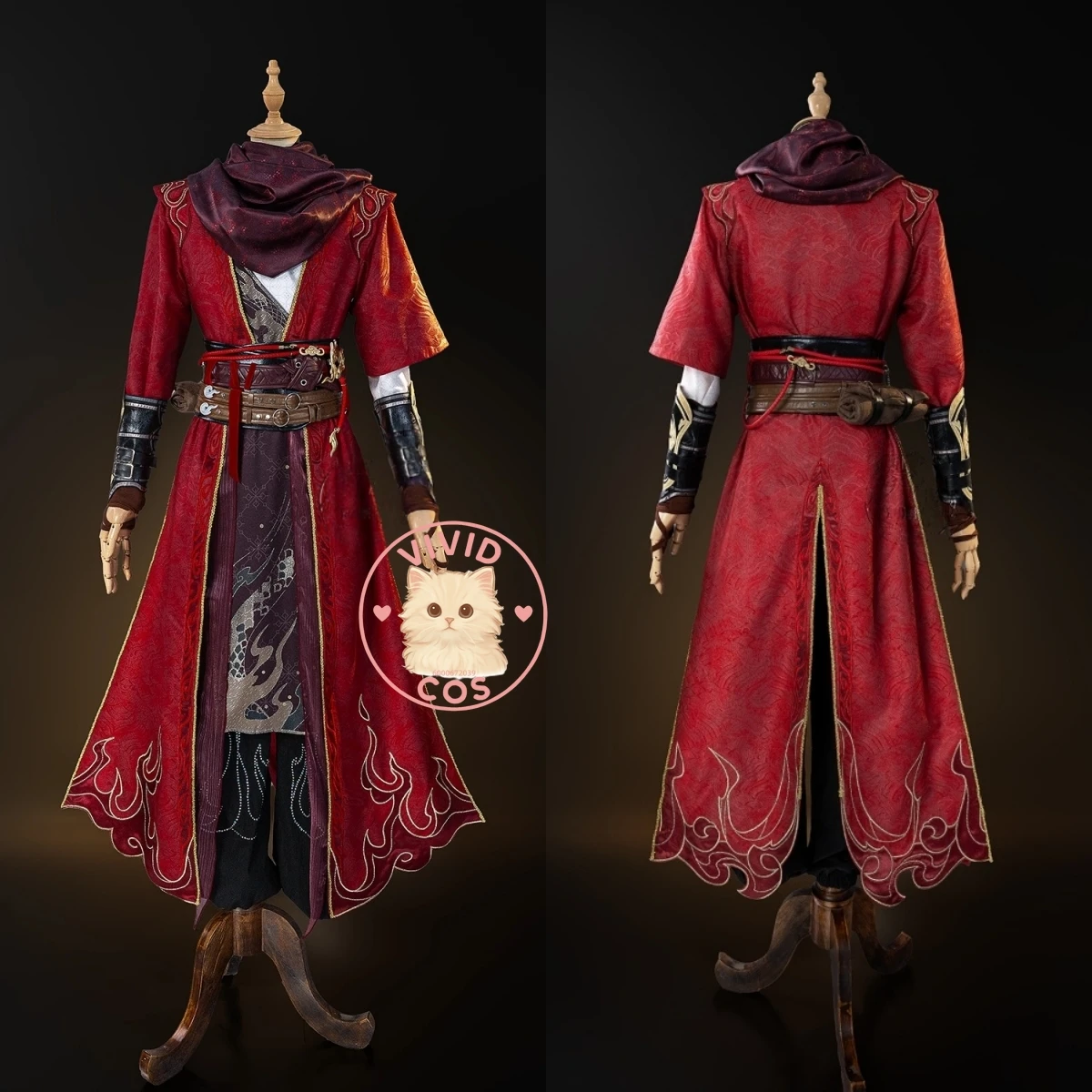 

Hot Game Naraka: Bladepoint Cosplay Costume Anime Li Xingyun High Quality Role Playing Red Uniform Men Adult Comic Con Party